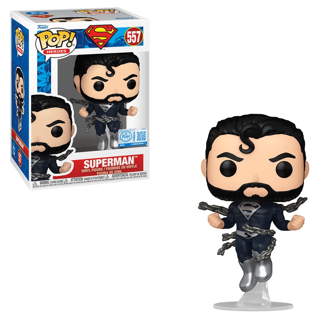 Boneco funko POP! 2025 SUPERMAN BK *EX* 557 NOVO ORIGINAL
