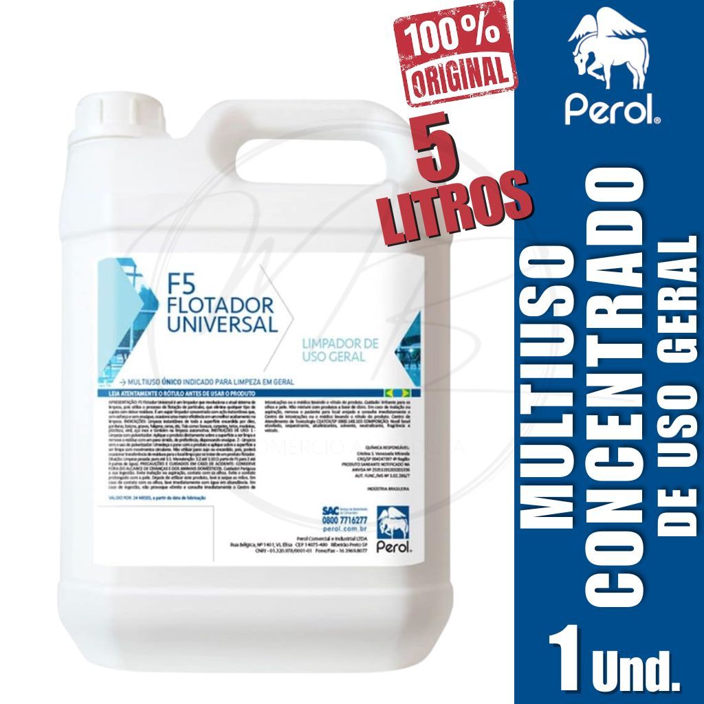 Flotador F05 Universal Multiuso de Uso Geral Concentrado 5L Perol