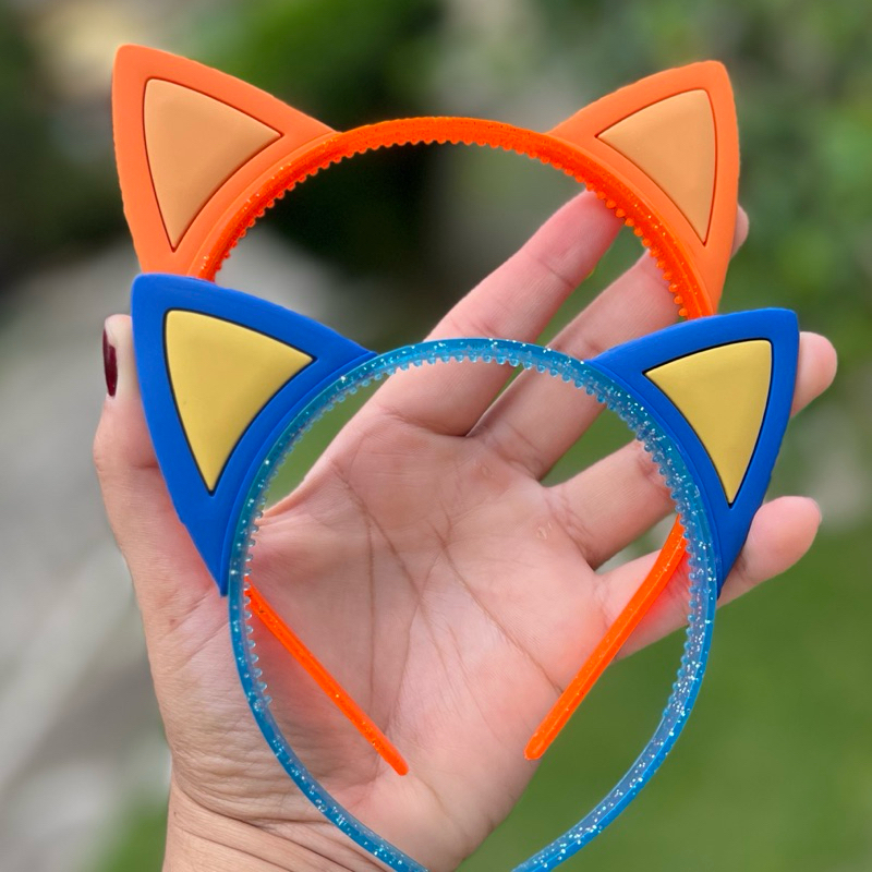 Tiara infantil orelhinha Bluey e Bingo | pulseira emborrachada | arco Bluey e bingo — imagem 2 de 2
