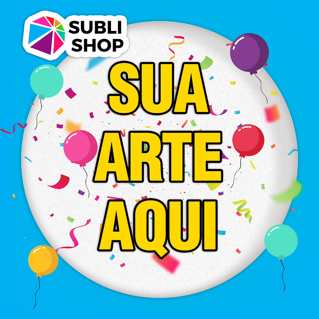 Capa Painel de Festa 50cm Tecido - SUA IDEIA AQUI em Oferta na Shopee