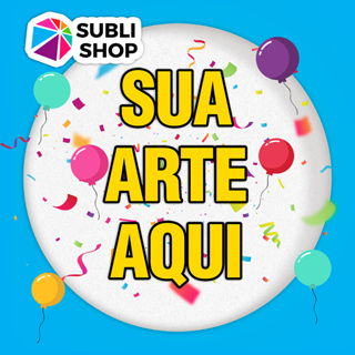 Capa Painel de Festa 50cm Tecido - SUA IDEIA AQUI em Oferta na Shopee