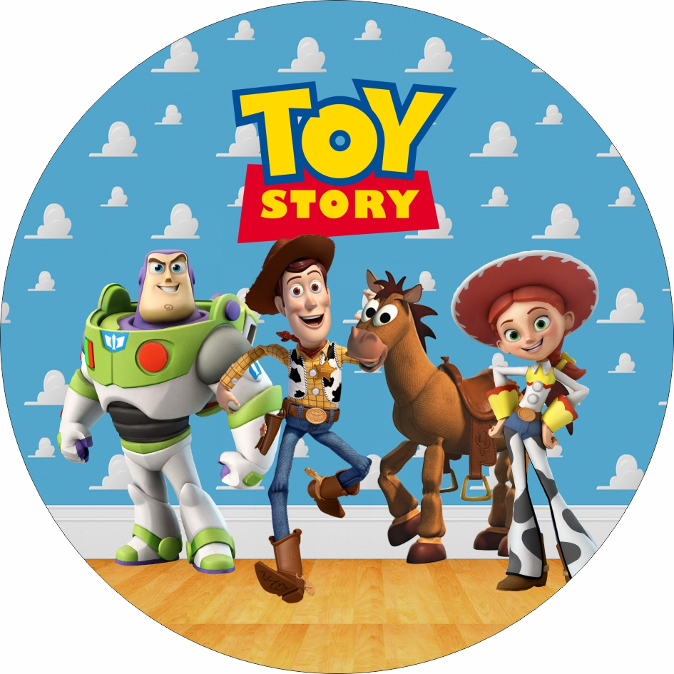 Painel Lona Redondo Festa Tema Toy Story em Oferta na Shopee