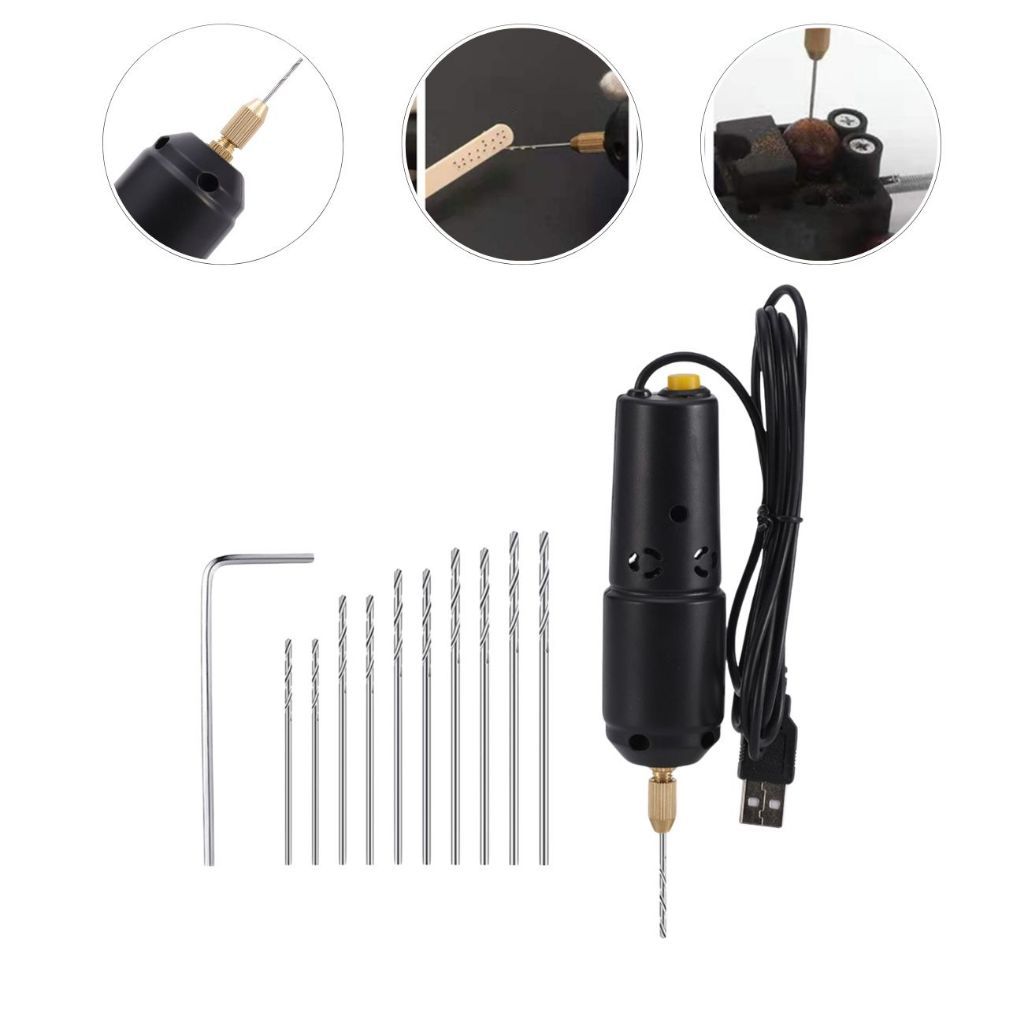 Mini Furadeira Manual Elétrica 5V USB Dispositivo Rotativo Para Jóias Epóxi De Resina Perolada Produção De Bricolagem