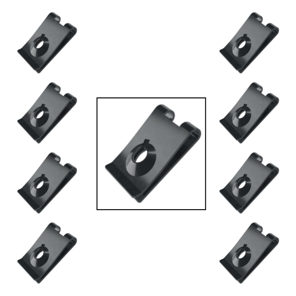 Kit 10 20 Ou 50 Porcas Rápidas Para-Barro Dianteiro Compatível Com Chevrolet Ecosport 2013 a 2021