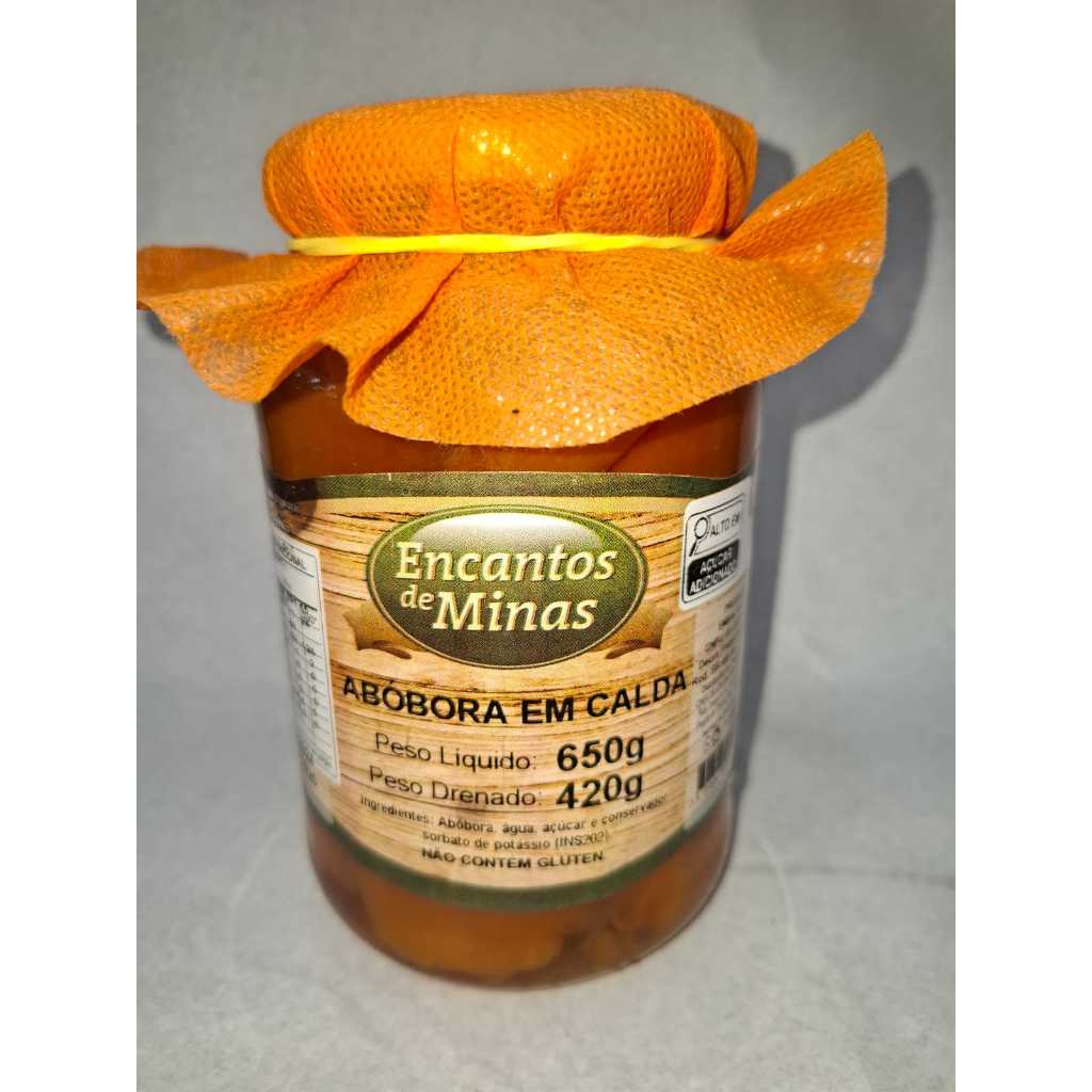 ABOBORA EM CALDA 650 GRS - UMA DELICIOSA RECEITA MINEIRA