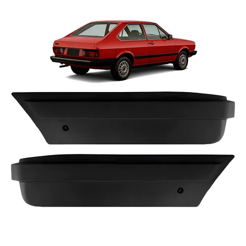 Ponteira Para-choque Traseiro Passat 83/86 PRETO - (LADO DIREITO OU ESQUERDO)
