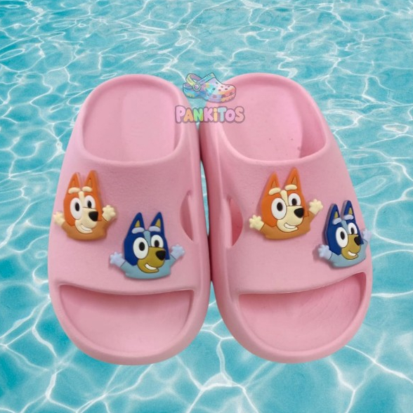 CHINELO INFANTIL SLIDE UNISSEX MENINO MENINA DESENHO BLUEY MODINHA VERAO CONFORTO EVE MACIO