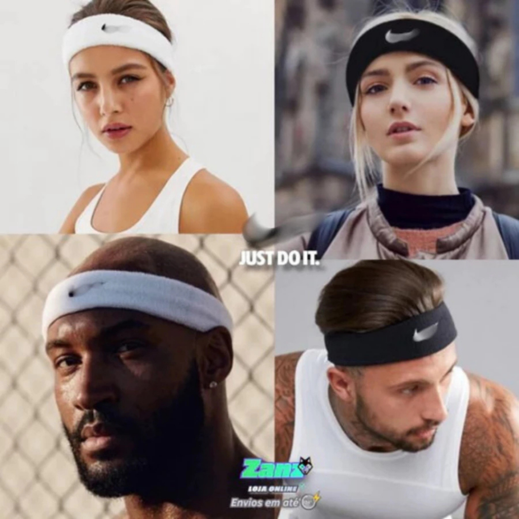 Faixa esportiva 100% algodão secagem rápido e anti odor.