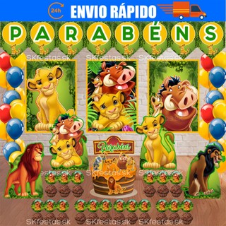 Kit festas Rei Leão, Mufasa, Leão Só um Bolinho decoração de festa, festa em casa, aniversário, Mêsversário