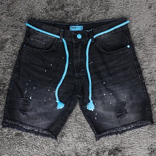 TJ Novos shorts jeans Bermuda para homens e mulheres com shorts jeans rasgados
