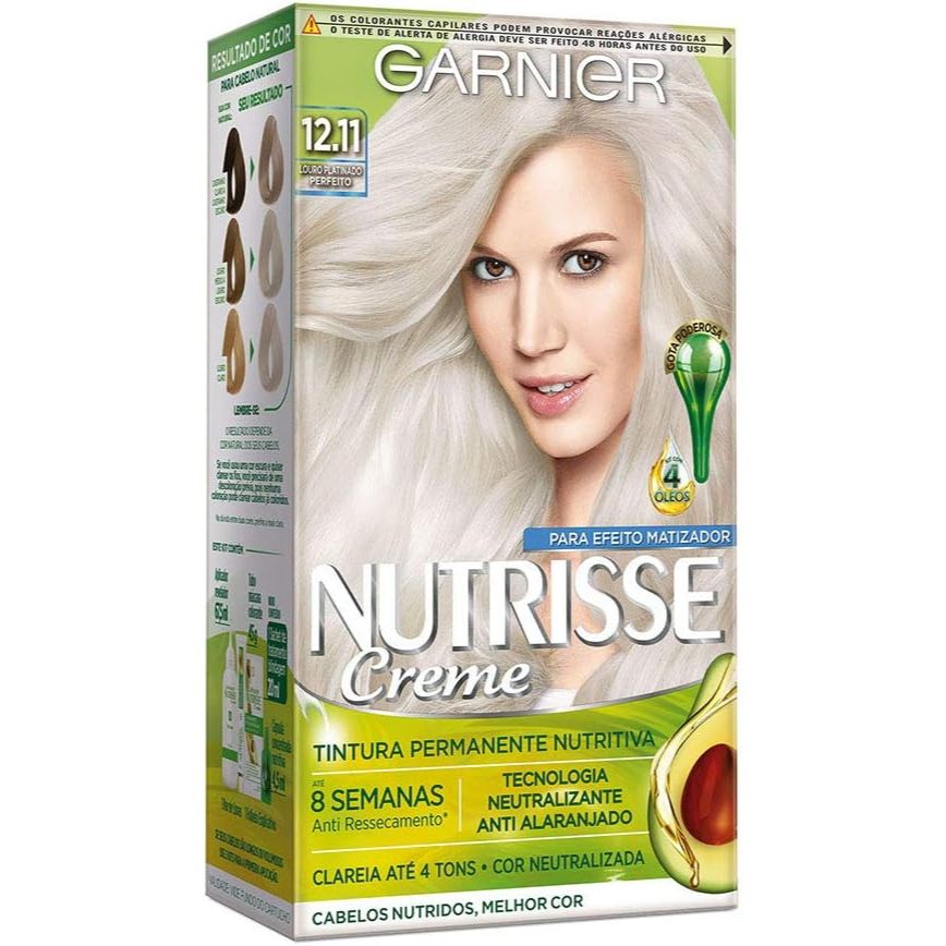 Tinta De Cabelo Nutrisse Tintura 12.11 em Oferta na Shopee