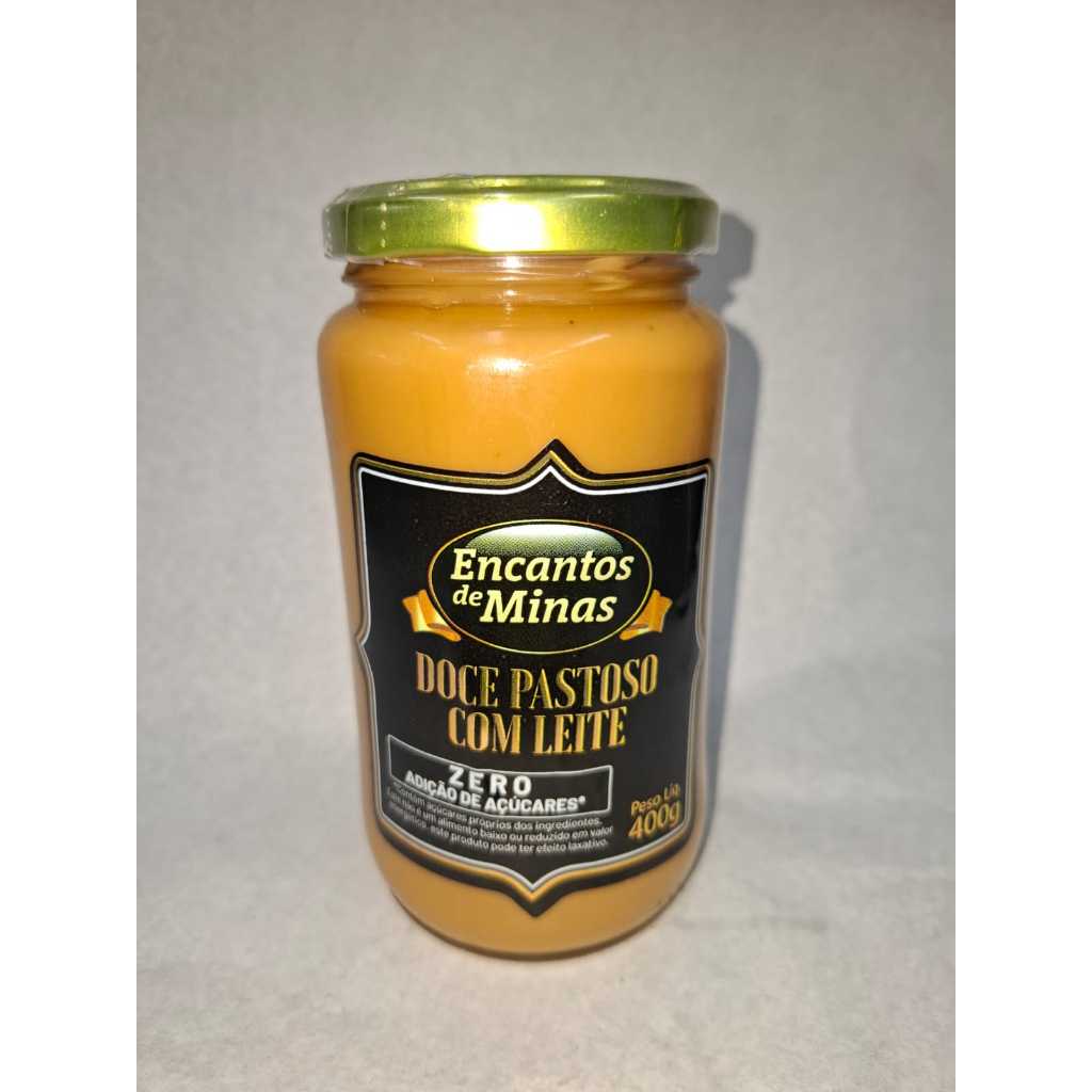DOCE PASTOSO COM LEITE ZERO ADIÇÃO DE AÇÚCARES -400GRS - DELICIOSA RECEITA MINEIRA