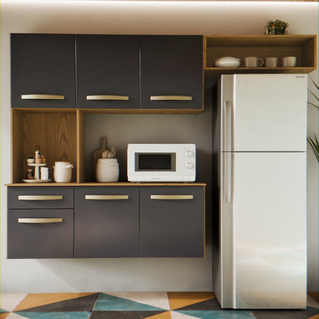 Cozinha Compacta Grafite: Onde Comprar | BuscaProdutos