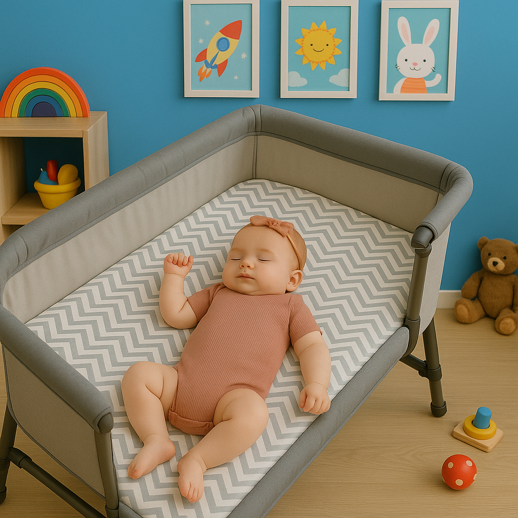 COLCHONETE PARA BERÇO CO-BED -85X50X5 Tecido Premium 100% Algodão