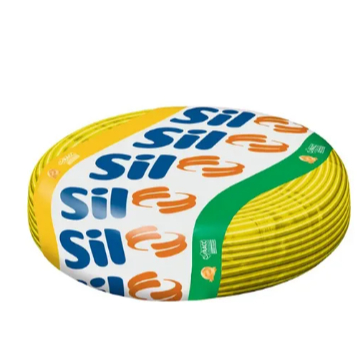 Fio Cabo Flexível 1mm Elétrico Cobre Rolo 100m Amarelo Sil