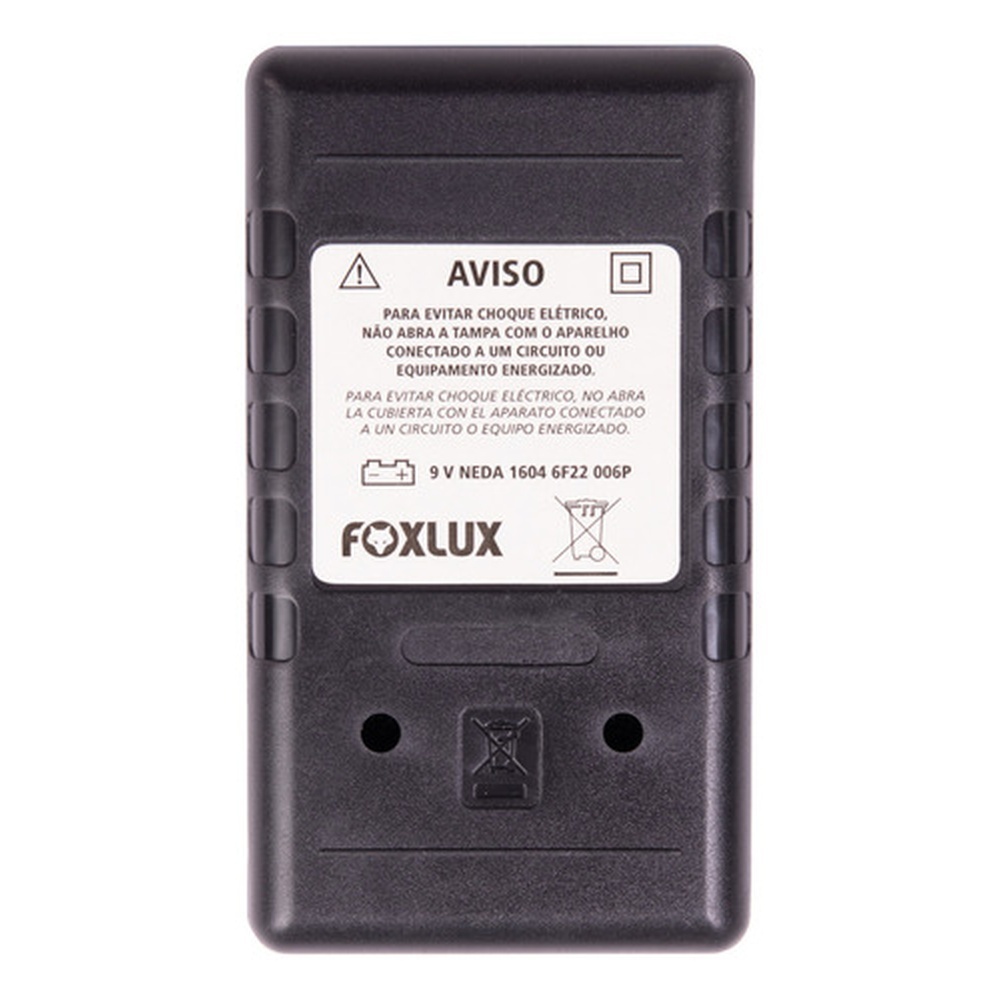 Detalhes do Multímetro Digital Foxlux com Teste de Continuidade Bipe Para Manutenção e Instalações Elétricas