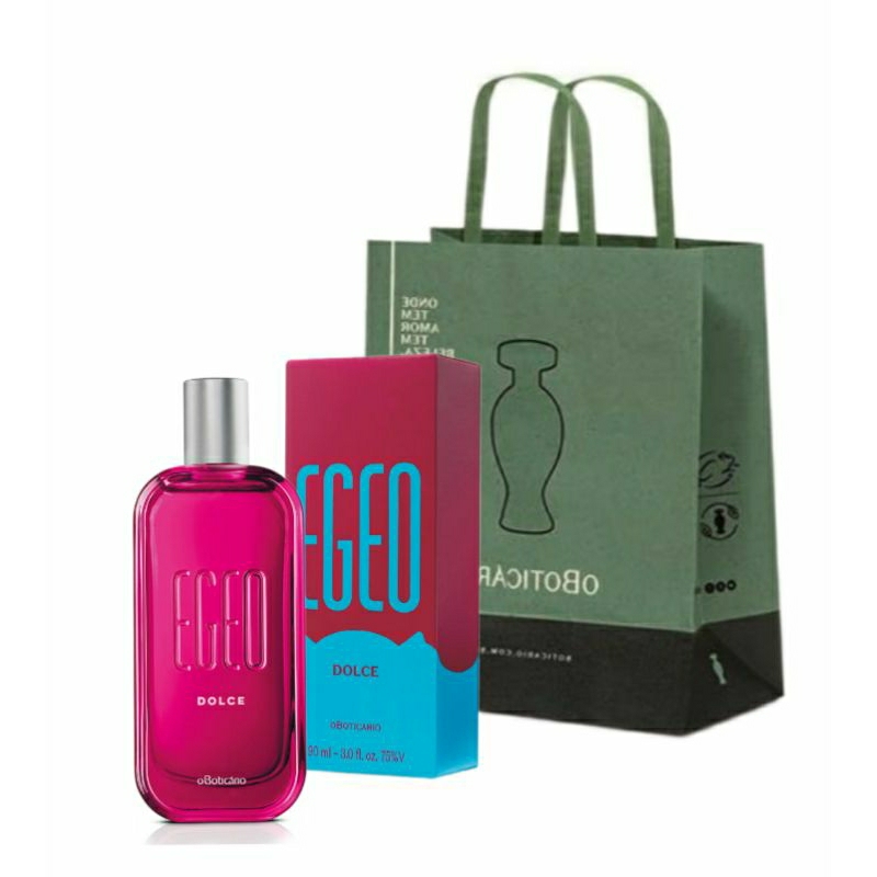 Presente Colônia Egeo Dolce 90ml O Boticário + Sacola