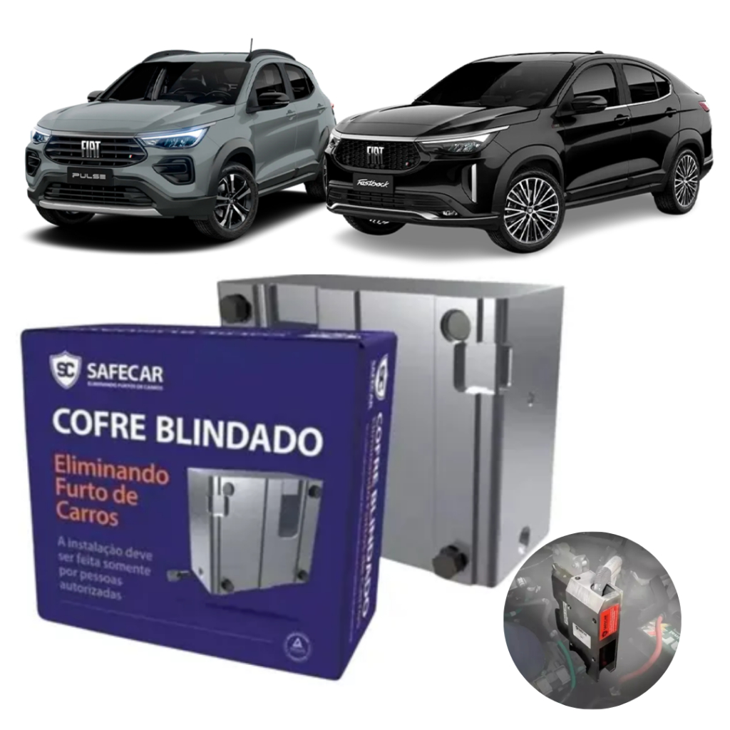 Cofre Antifurto Automotivo para Modulo de Injeção Fiat Pulse / Fiat Fastback Safecar