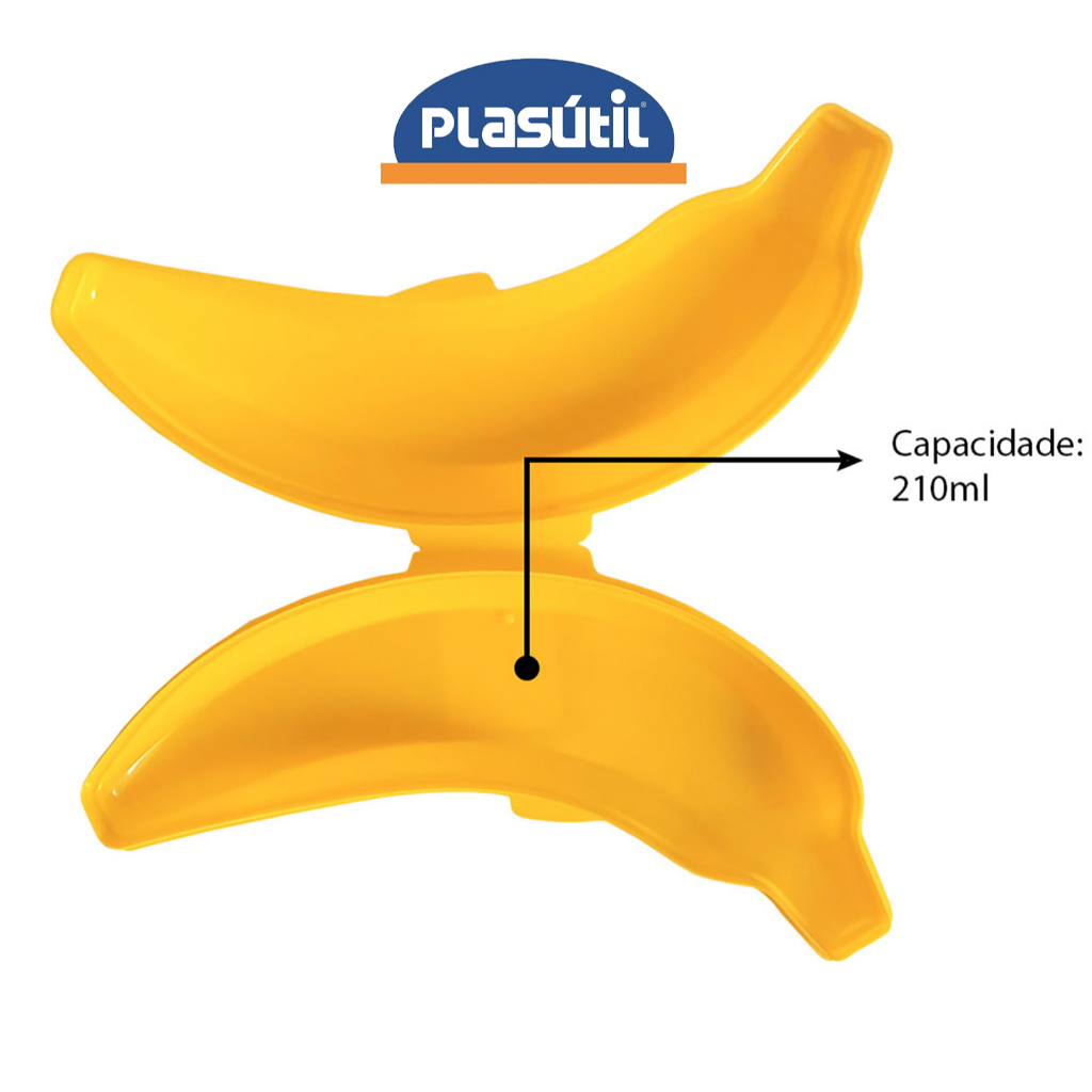 POTE PORTA MIX MODELO BANANA - MARCA PLASÚTIL em Oferta na Shopee