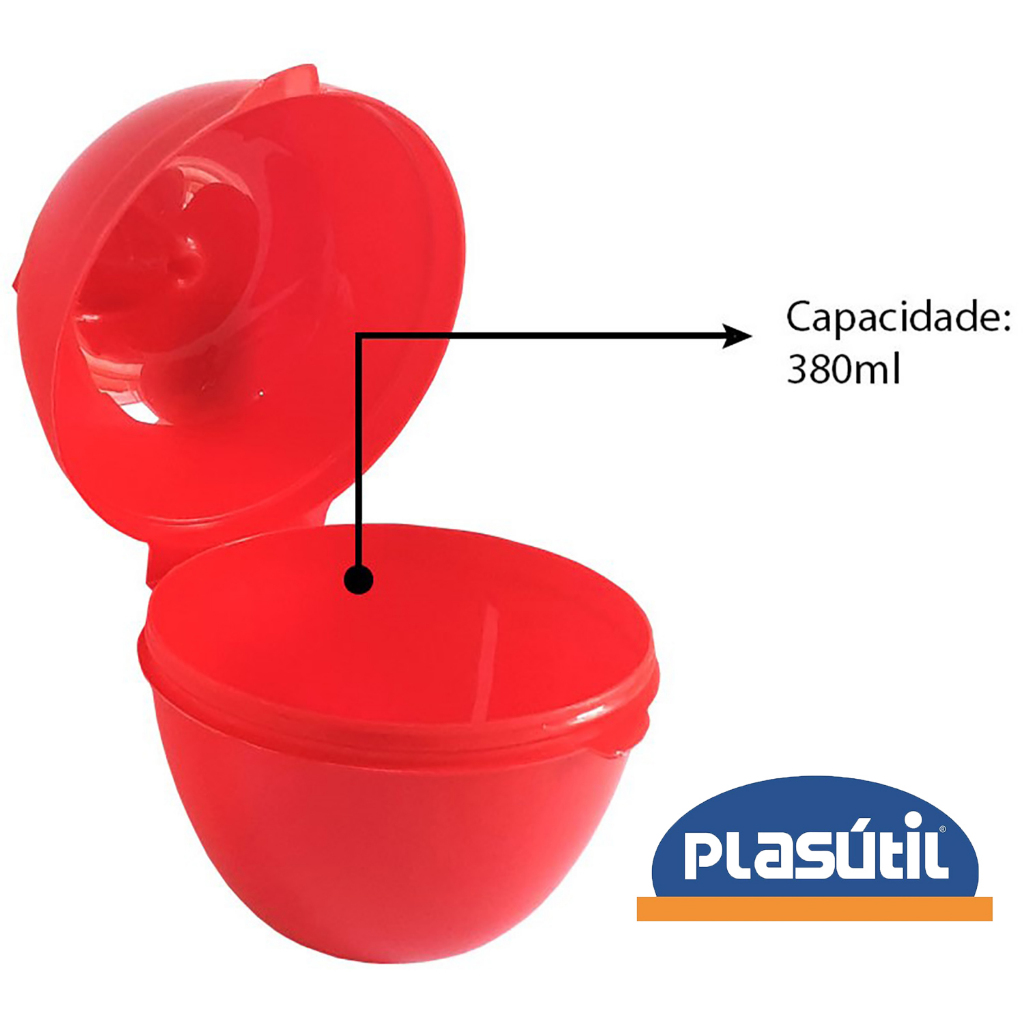 POTINHO PORTA MODELO MAÇÃ EM PLÁSTICO DE QUALIDADE PLASÚTIL em Oferta na Shopee