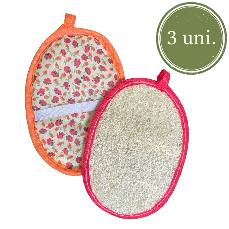 Bucha Vegetal oval grande 3 unidades