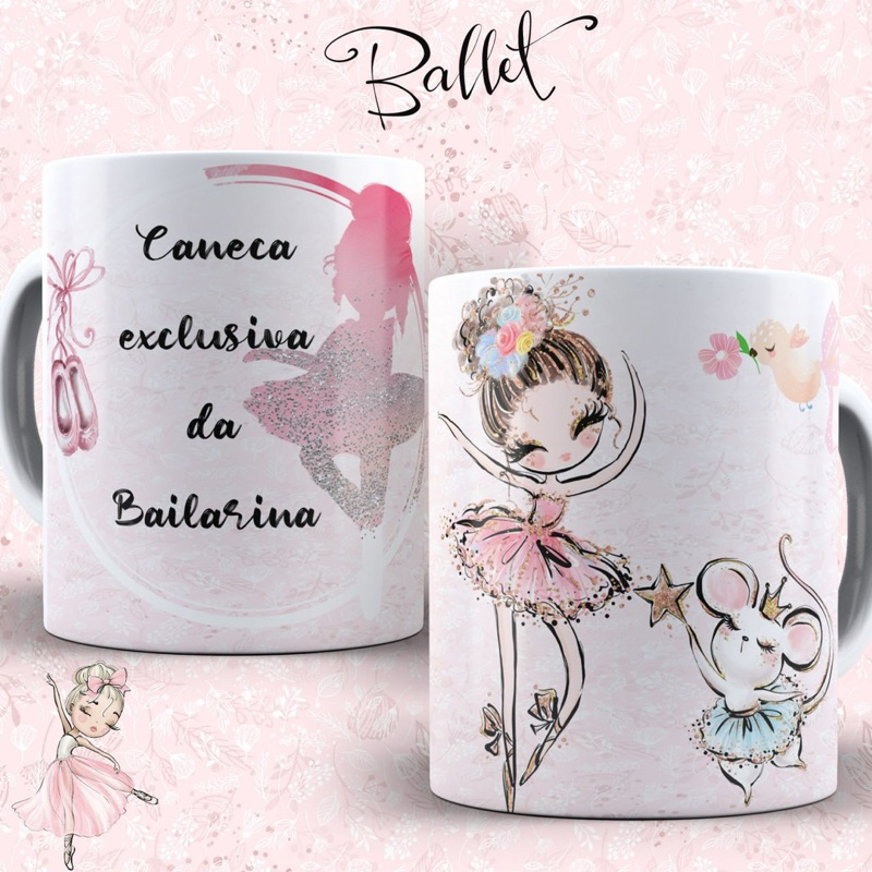 Caneca Uso Exclusivo da Bailarina ✨
