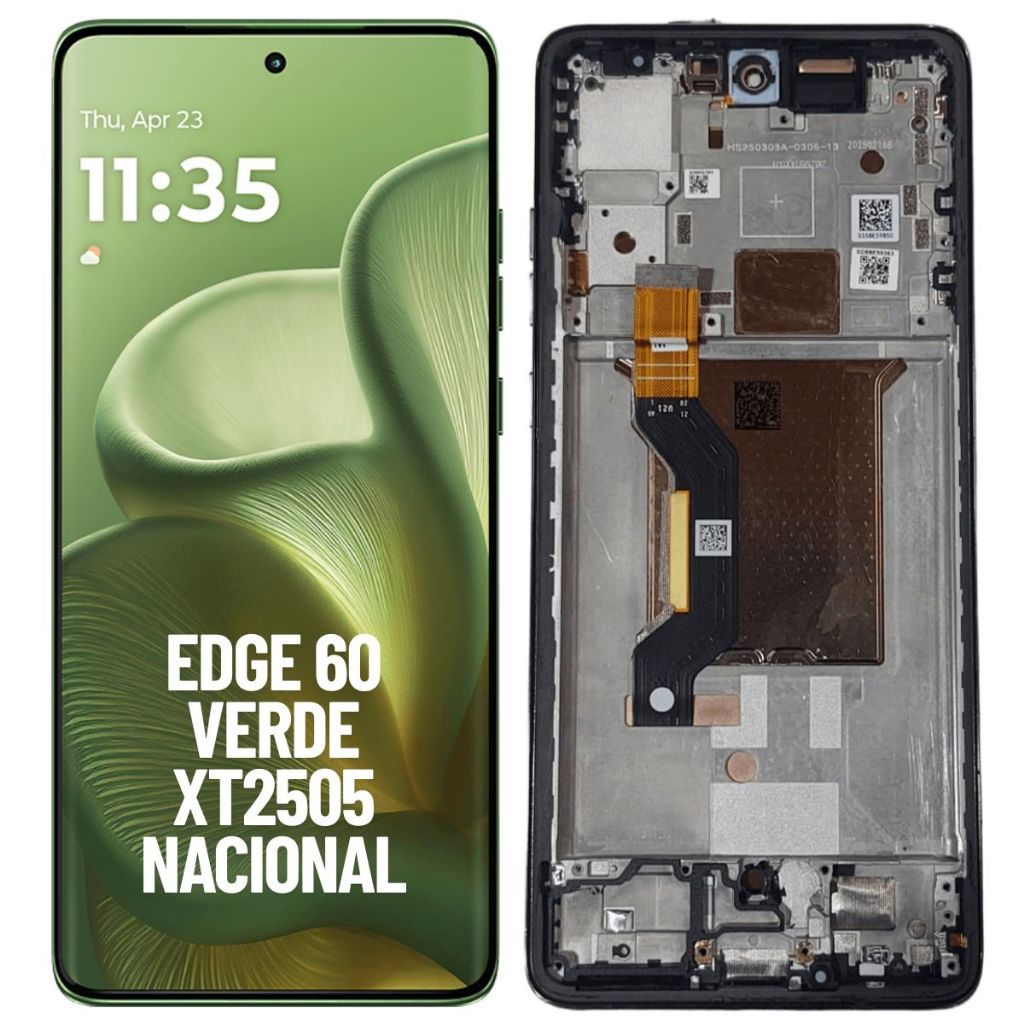 'TELA FRONTAL DISPLAY COMPATIVEL MOTOROLA MOTO EDGE 60 XT2505 VERDE ORIGINAL NAC
