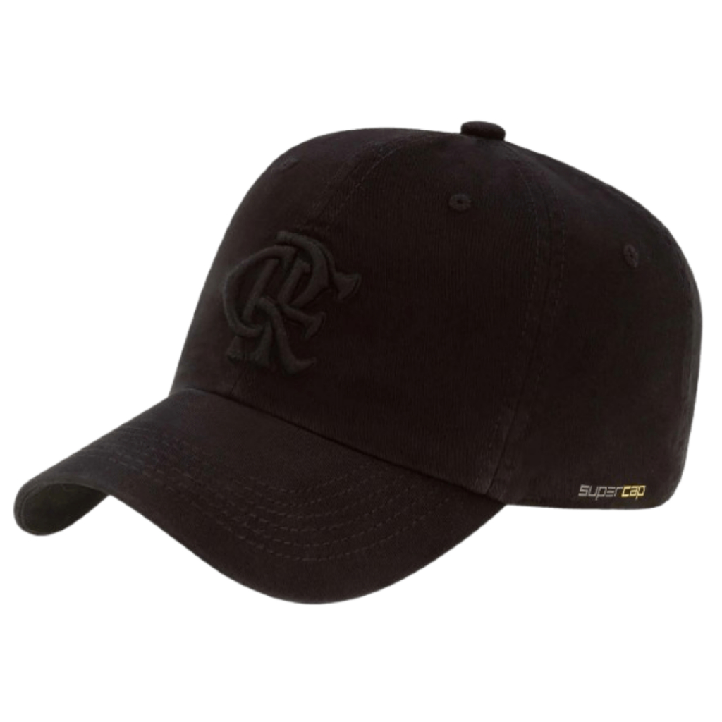 Boné Flamengo Aba Curva Zico 6 Gomos Preto em Oferta na Shopee