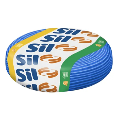 Fio Elétrico Azul Cabo Flexível 2,5mm Rolo 100m Metros Sil Cobertura