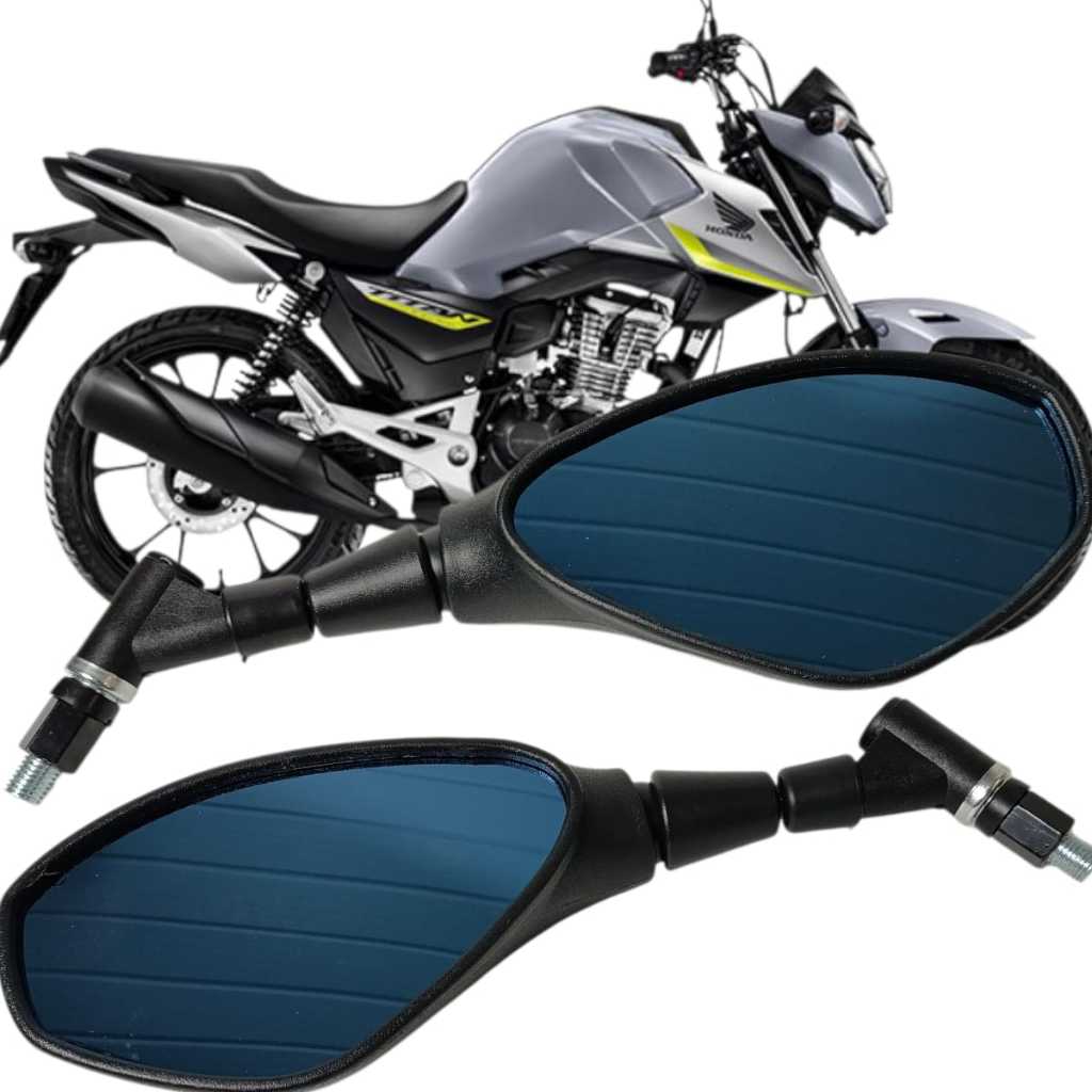 Retrovisor Bmw F800 Lente Azul Giro 360 Rosca Honda Titan 160 Cb Twister 250 Cb 300F Xre 300 Bros