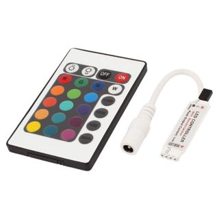 Controlador Fita LED RGB 12V 4 Vias Controle 24 Teclas 16 Cores Efeitos Ajuste Brilho em Oferta na Shopee