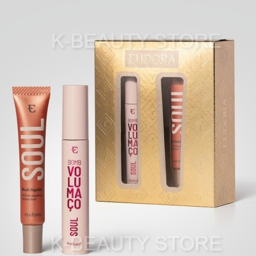 Eudora Kit Make Soul Máscara de Cílios Bomb Volumaço Soul 10g+Blush Líquido Soul Pêssego Saudável 15ml em Oferta na Shopee