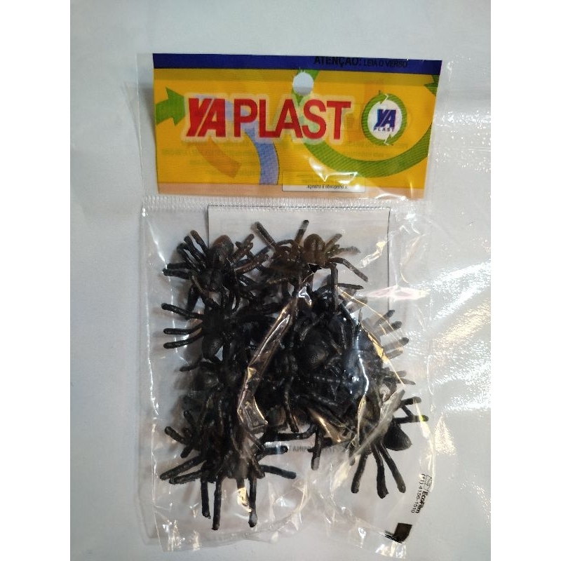 Enfeite de aranha para festa pacote com 25 ou 50 unidades em Oferta na Shopee