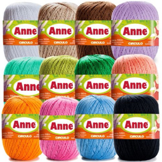Linha Anne Círculo – Fio de Algodão 500m Diversas Cores em Oferta na Shopee