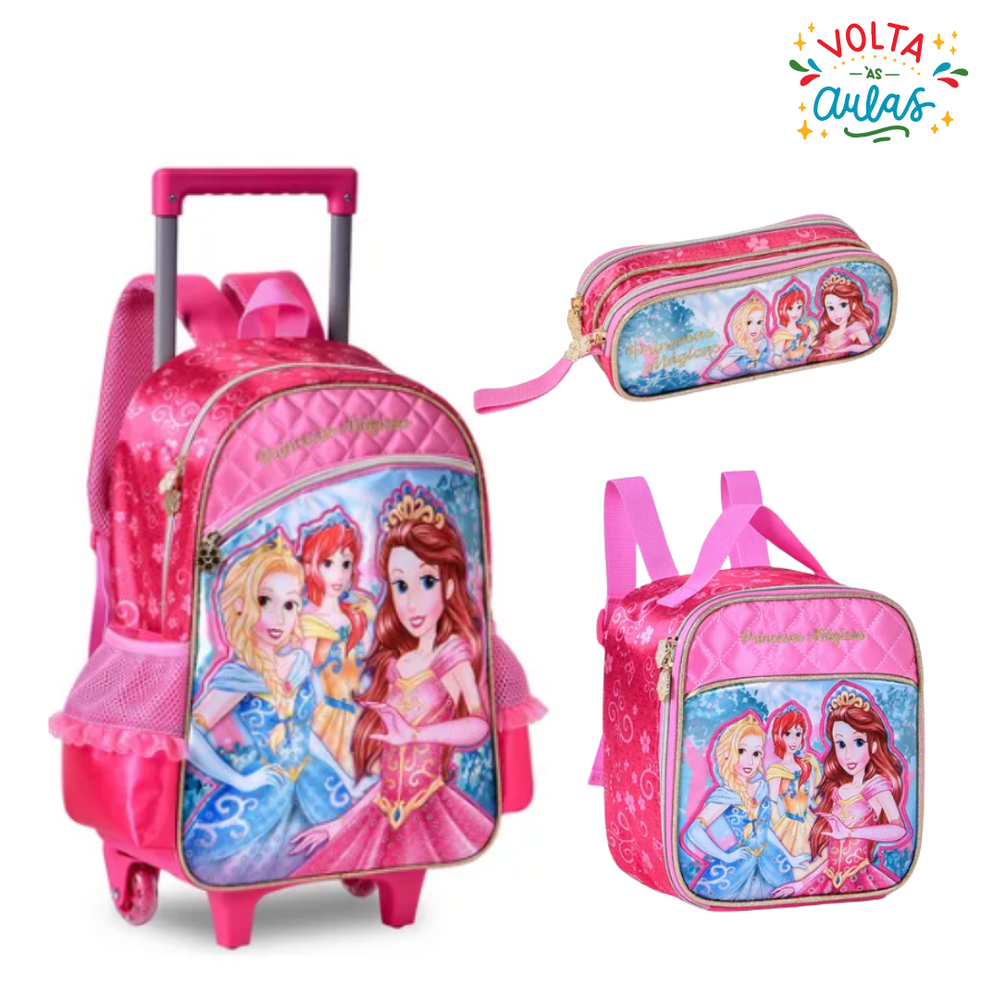 Kit Mochila Lancheira Princesas: Onde Comprar | BuscaProdutos
