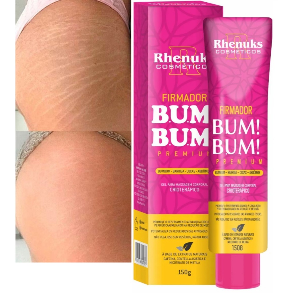 Gel Firmador De Bumbum Barriga Coxas E Abdômen - Varizes, Celulites 150g