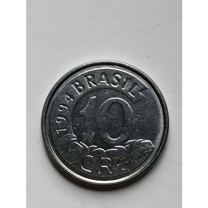 Moeda do Brasil 10 Cruzeiros Reais (CR$) 1994 - Tamanduá