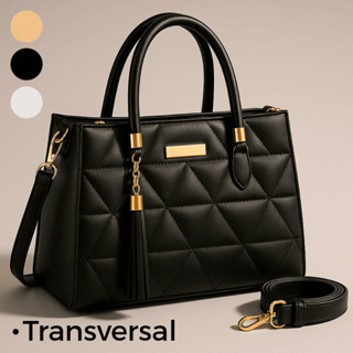 Bolsa Feminina Média Alça Transversal Bordada Bag de Ombro Detalhes Dourado Básica Casual em Oferta na Shopee