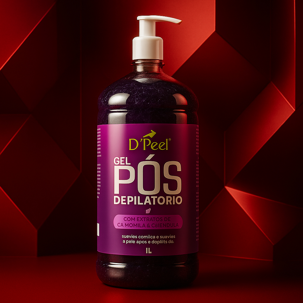 Gel Pós Depilatório D’Peel CALENDULA E Aloe Vera Calmante Hidratação Suave Para Pós Depilação 1L