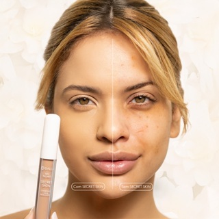 Secret Skin - Corretivo e Base Hidratante com textura fina e alta cobertura em Oferta na Shopee