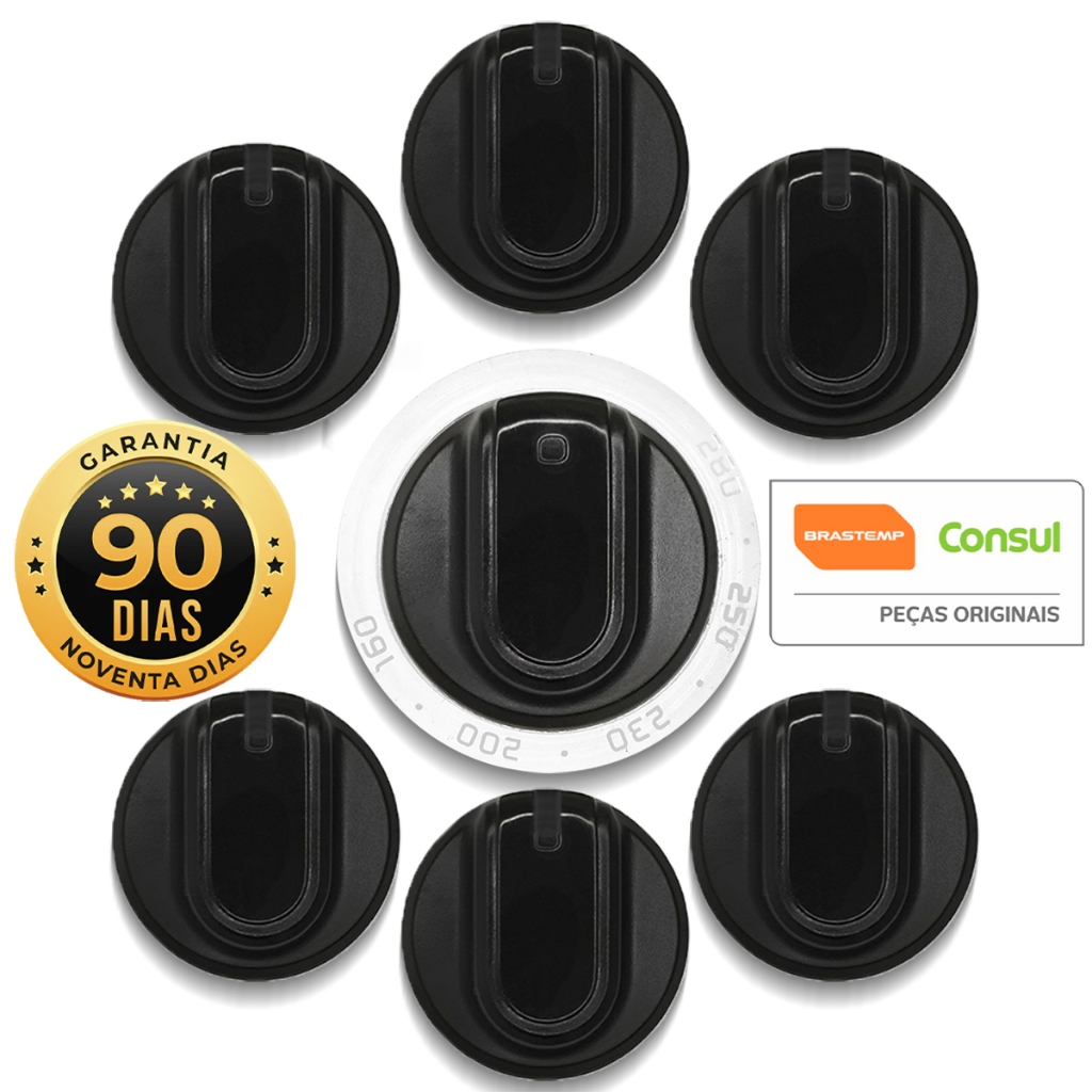 Botão Original Brastemp Clean Botão Das Bocas + Forno Original Compatíveis