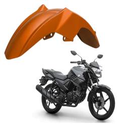 Paralama Dianteiro Compatível com Moto Yamaha Fazer 150 2014 Até 2021 Laranja