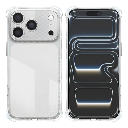 Capa Case Anti Shock + 2 Pel Privacy Para Iphone 17 Pro Max Transparente Anti Shock