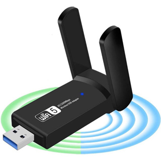 Adaptador Wi-fi Dual Band 2-4G e 5G USB 3.0 5Ghz 1200mbps 2 Antenas em Oferta na Shopee