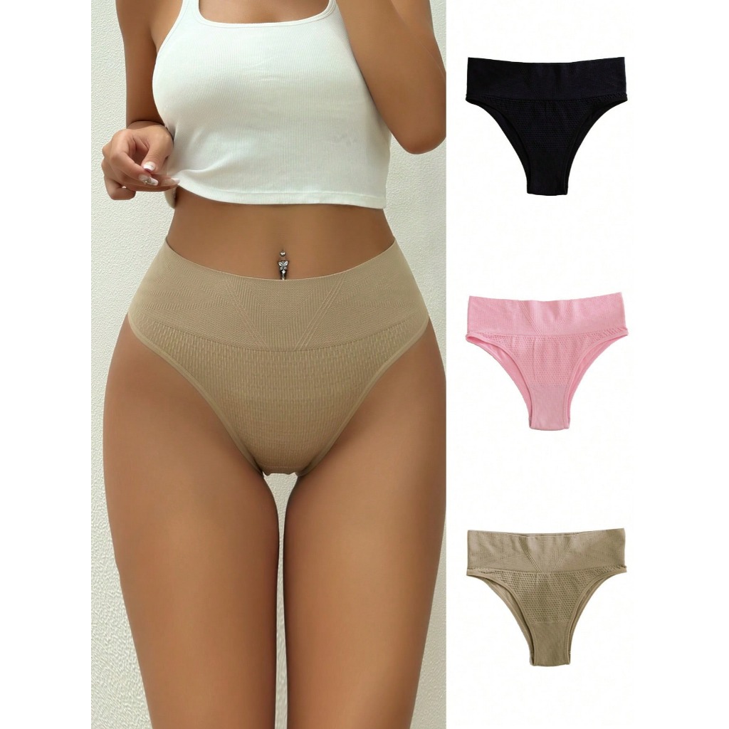 kIT 4 Cinta Calcinha Modeladora Cós Sem Costura Lupo Tecido Poliamida