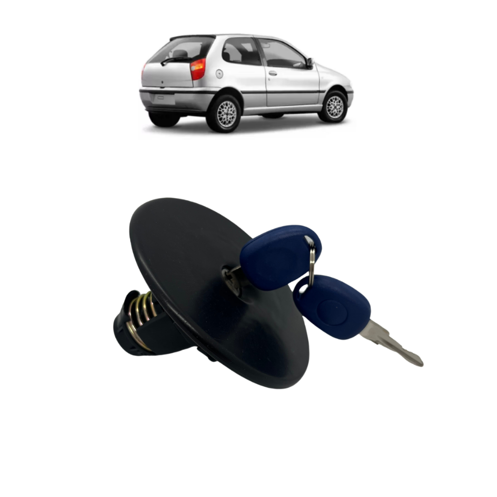Tampa de Combustível do Fiat PALIO 96 a 01 - Com Chave - Vedada (Cilindro Original) em Oferta na Shopee