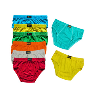 Cueca de Algodão Antialérgica Slip Infantil Lisa 100% Confortável Kit 10-5 Cuecas P M G ou GG em Oferta na Shopee