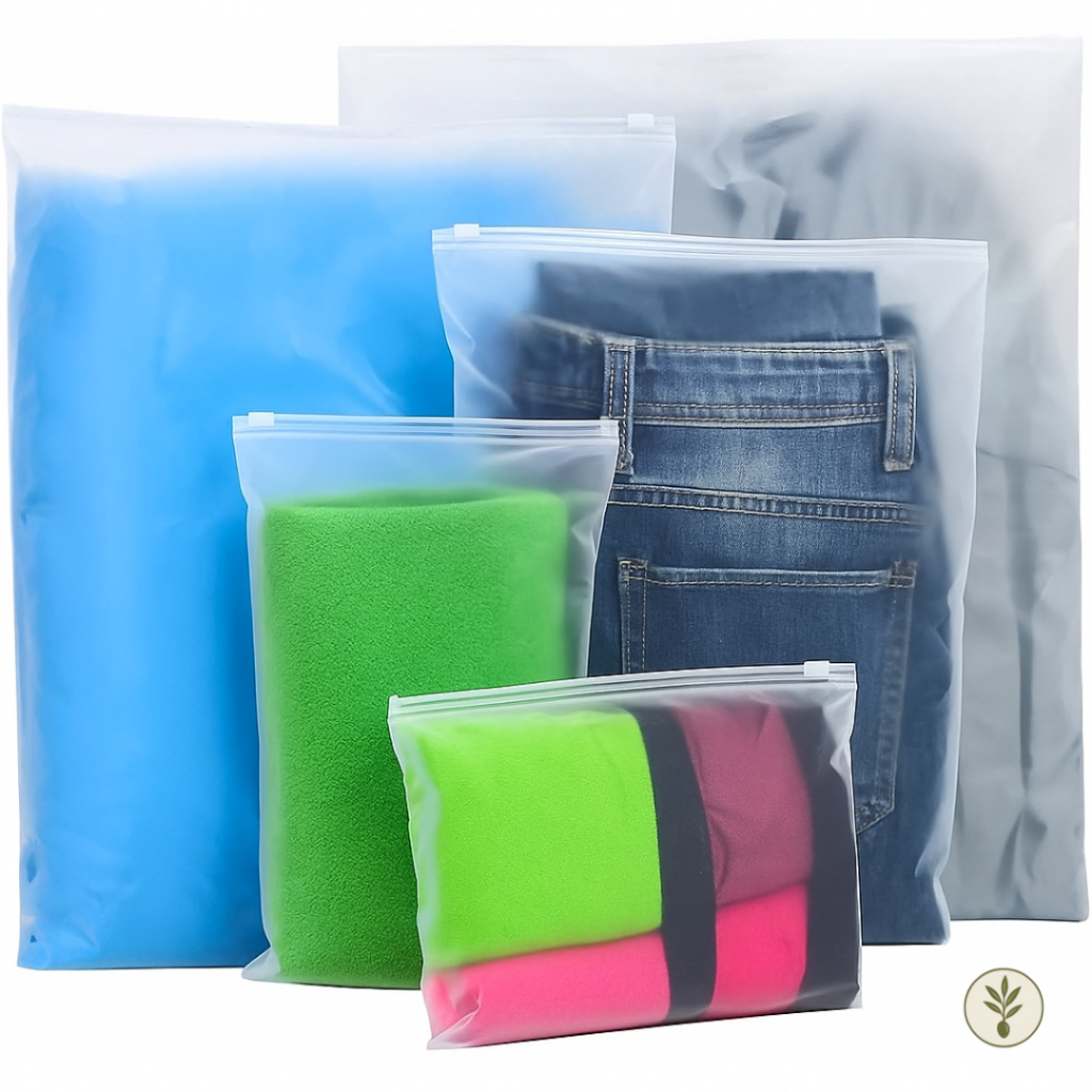 Kit 20 Unidades de Saco Zip Fosco Armazenamento Para Roupa