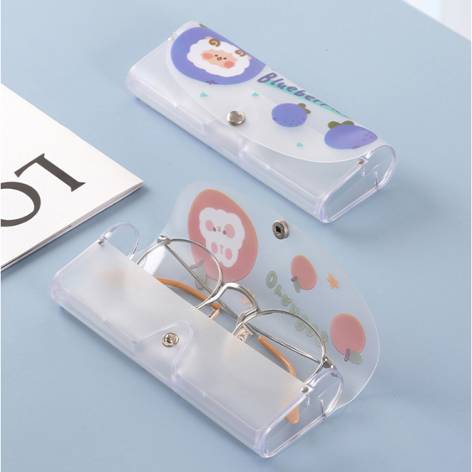 Capa De Óculos Transparentes Com Estampa Com Botaoes  COLORIDO