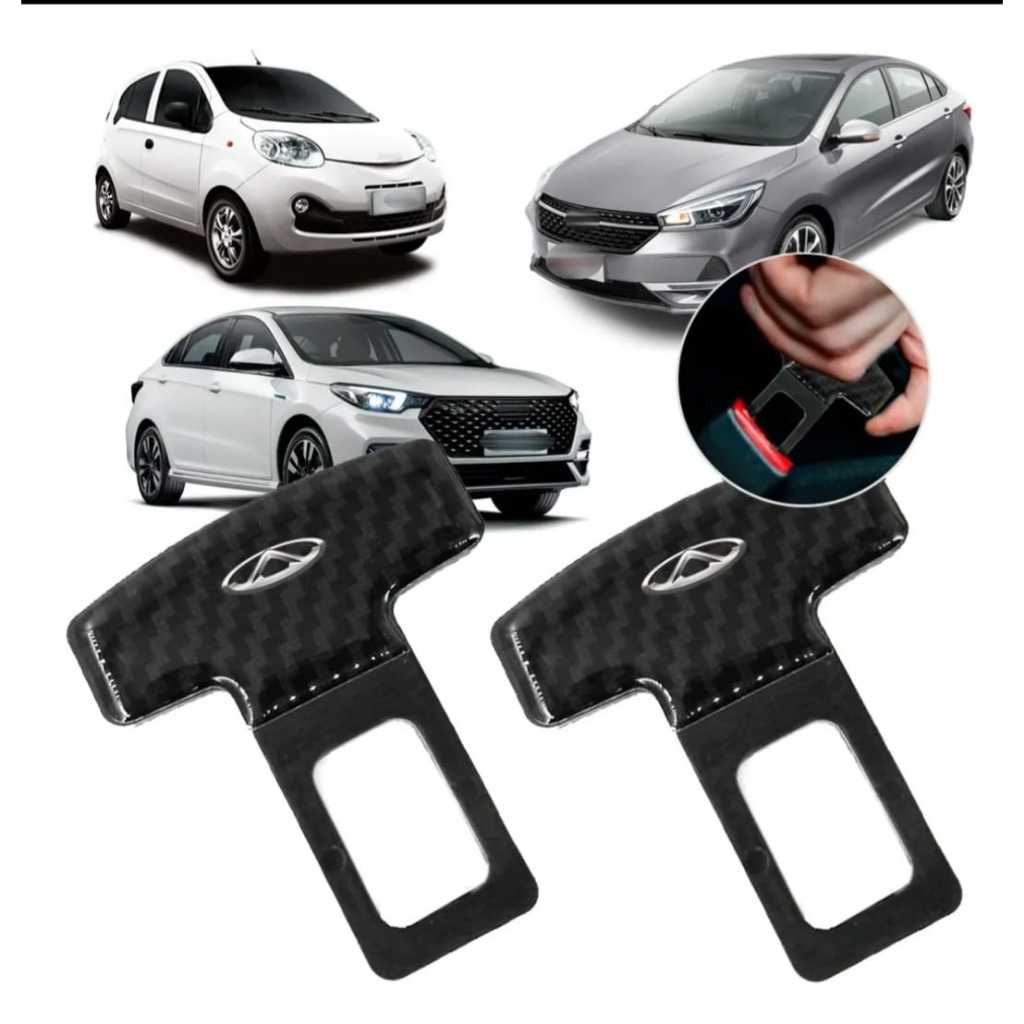 Par Fivela Lingueta Cinto Trava Anti Bip Som - Caoa Chery